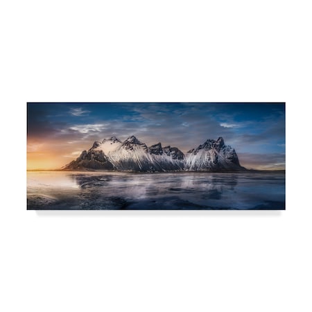 Joanaduenas 'Iceland Glory Sunset' Canvas Art,20x47